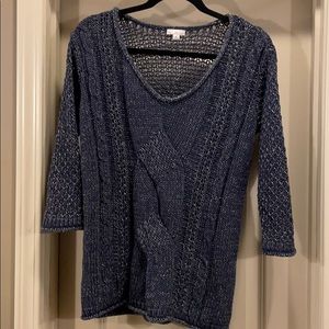 Gap Navy Women’s 3/4 length sleeve sweater